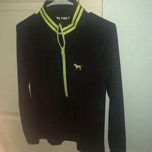 black quarter zip jacket